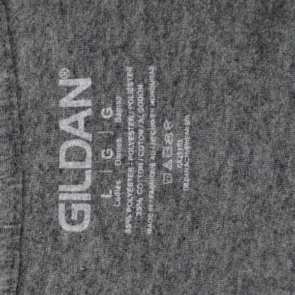 Gildan heifer cow graphic tee Gray size large facial expressions women's fit - Picture 3 of 5